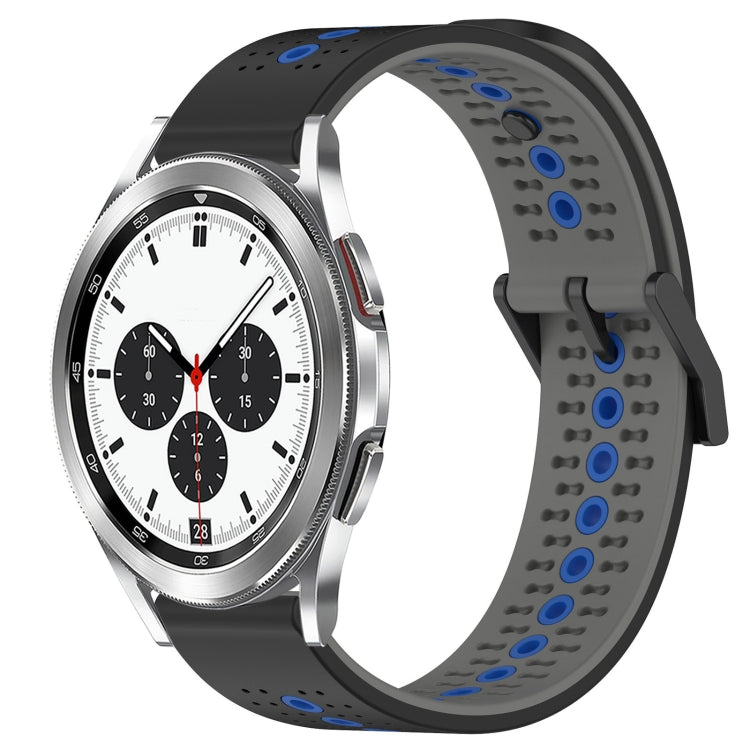 For Samsung  Galaxy Watch4 Classic 42mm 20mm Tricolor Breathable Silicone Watch Band