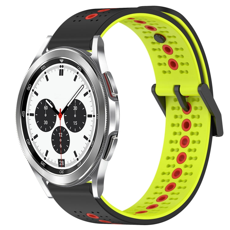 For Samsung  Galaxy Watch4 Classic 42mm 20mm Tricolor Breathable Silicone Watch Band