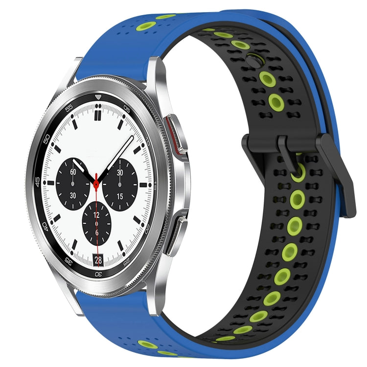 For Samsung  Galaxy Watch4 Classic 42mm 20mm Tricolor Breathable Silicone Watch Band