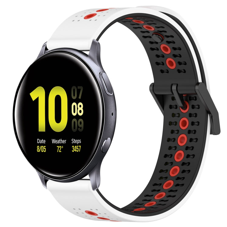 For Samsung Galaxy Watch Active2 40mm 20mm Tricolor Breathable Silicone Watch Band