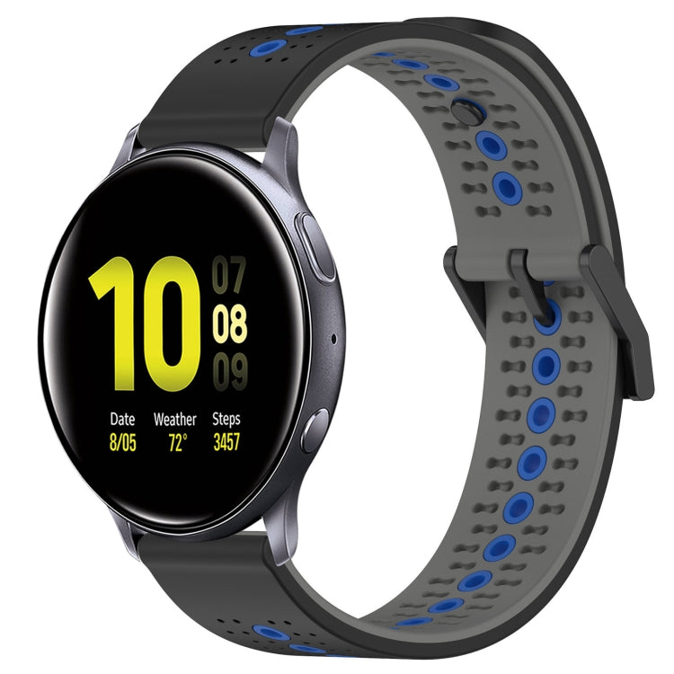 For Samsung Galaxy Watch Active2 40mm 20mm Tricolor Breathable Silicone Watch Band