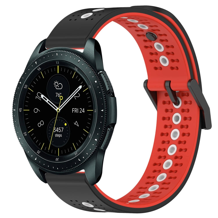 For Samsung Galaxy Watch 42mm 20mm Tricolor Breathable Silicone Watch Band