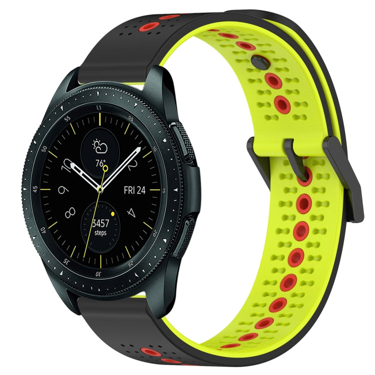 For Samsung Galaxy Watch 42mm 20mm Tricolor Breathable Silicone Watch Band