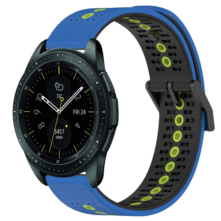 For Samsung Galaxy Watch 42mm 20mm Tricolor Breathable Silicone Watch Band
