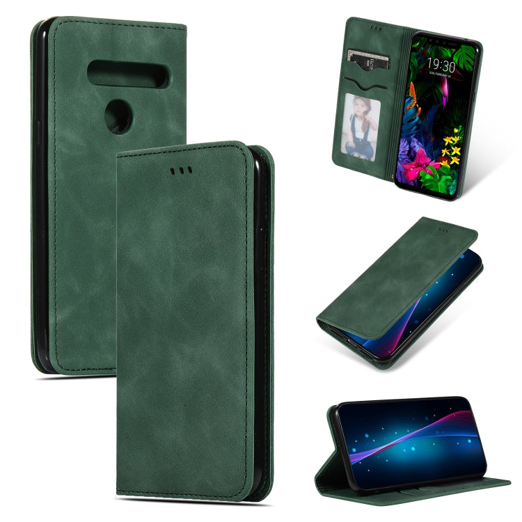 Retro Skin Feel Business Magnetic Horizontal Flip Leather Case for LG G8 / LG G8 ThinQ