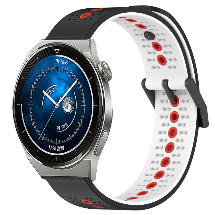 For Huawei Watch GT3 Pro 43mm 20mm Tricolor Breathable Silicone Watch Band