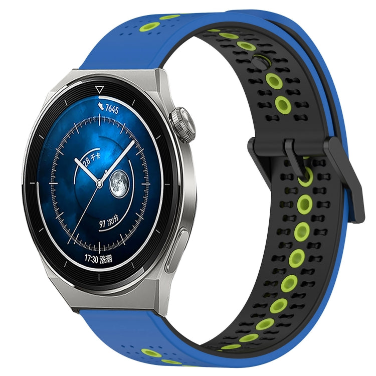 For Huawei Watch GT3 Pro 43mm 20mm Tricolor Breathable Silicone Watch Band