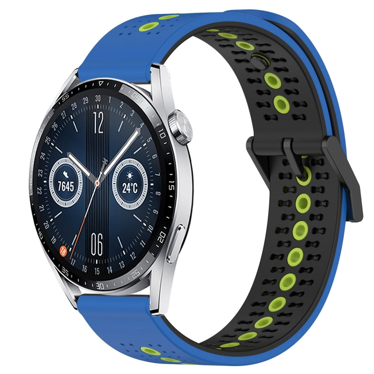 For Huawei Watch GT3 42mm 20mm Tricolor Breathable Silicone Watch Band