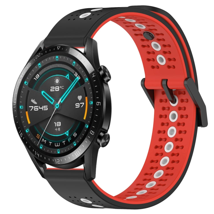 For Huawei Watch GT2 42mm 20mm Tricolor Breathable Silicone Watch Band