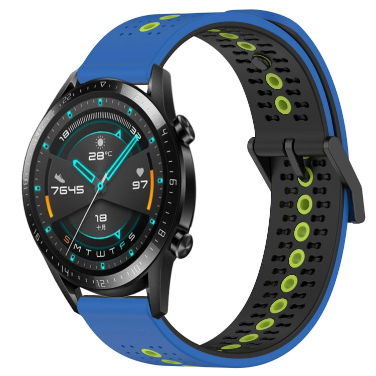 For Huawei Watch GT2 42mm 20mm Tricolor Breathable Silicone Watch Band