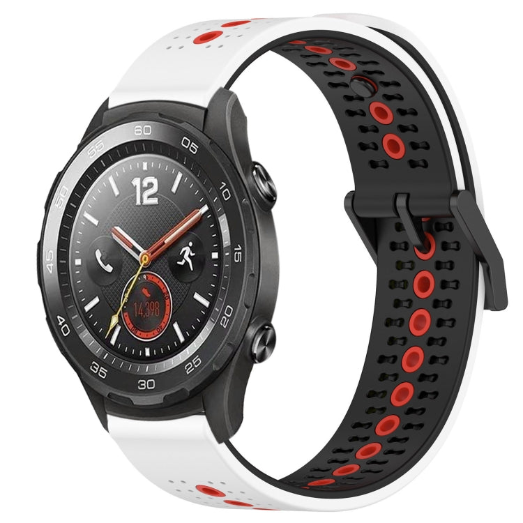 For Huawei Watch 2 20mm Tricolor Breathable Silicone Watch Band