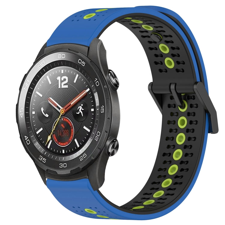 For Huawei Watch 2 20mm Tricolor Breathable Silicone Watch Band