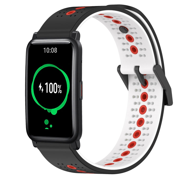 For Honor Watch ES 20mm Tricolor Breathable Silicone Watch Band