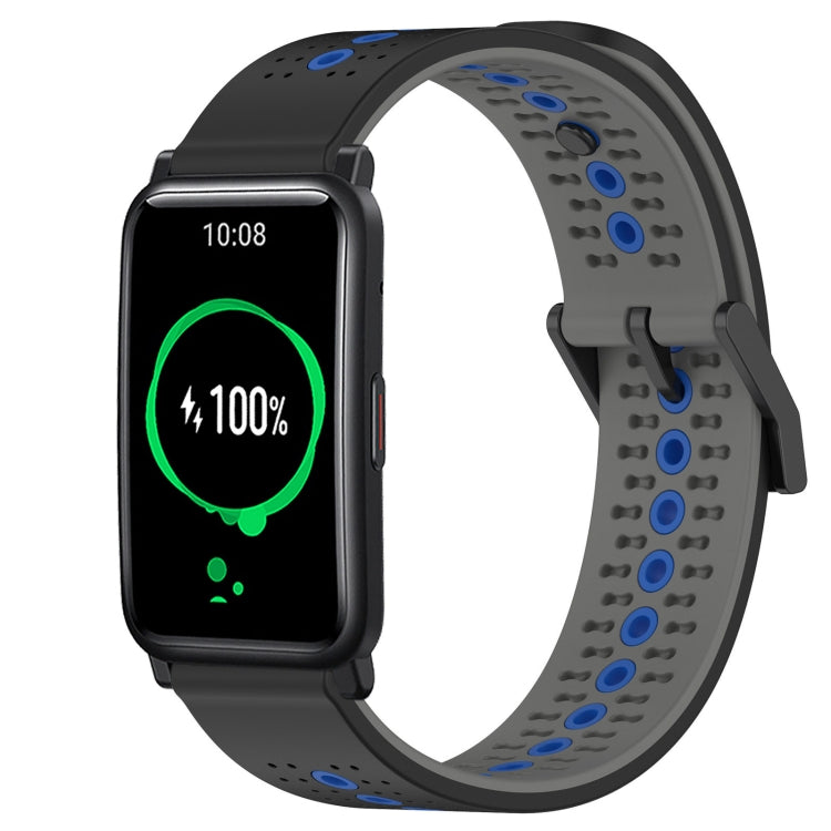 For Honor Watch ES 20mm Tricolor Breathable Silicone Watch Band
