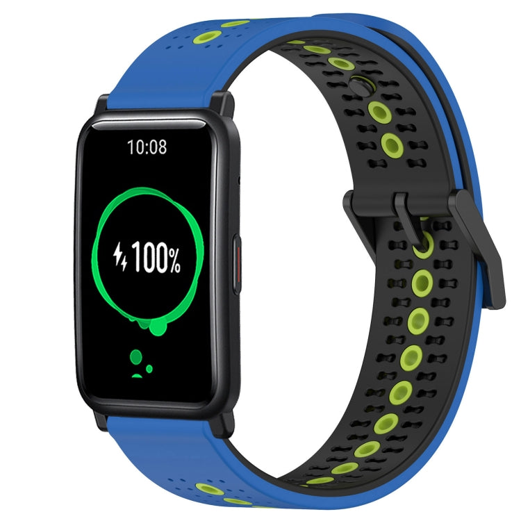 For Honor Watch ES 20mm Tricolor Breathable Silicone Watch Band