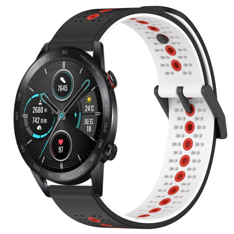 For Honor Magic Watch2 42mm 20mm Tricolor Breathable Silicone Watch Band