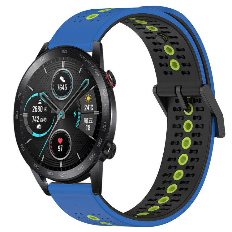 For Honor Magic Watch2 42mm 20mm Tricolor Breathable Silicone Watch Band