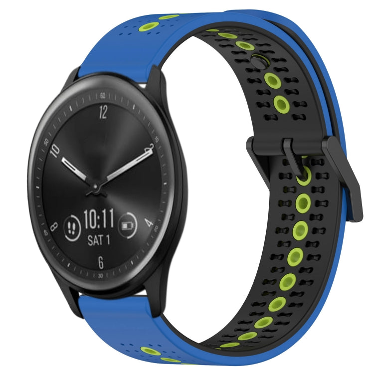 For Garmin Vivomove Sport 20mm Tricolor Breathable Silicone Watch Band