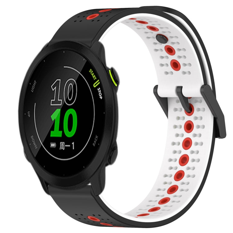 For Garmin Forerunner 158 20mm Tricolor Breathable Silicone Watch Band