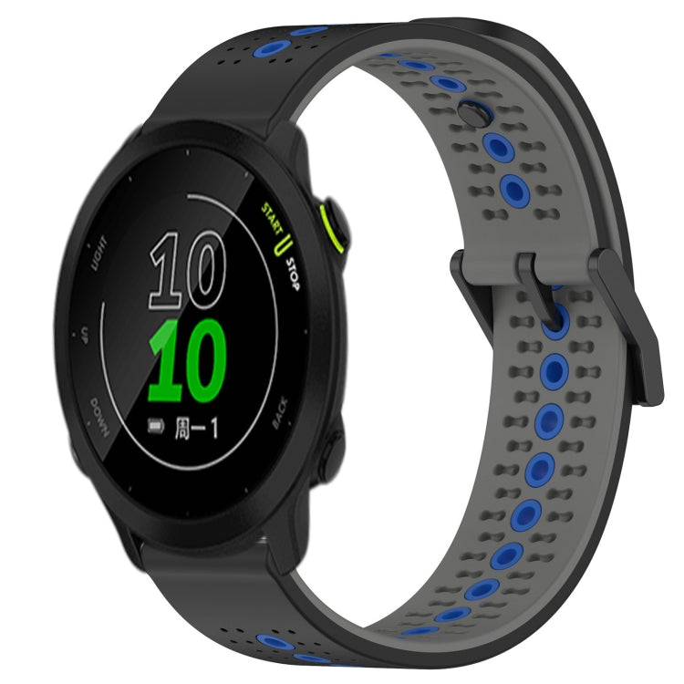For Garmin Forerunner 158 20mm Tricolor Breathable Silicone Watch Band