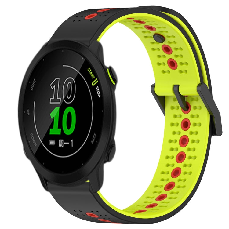 For Garmin Forerunner 158 20mm Tricolor Breathable Silicone Watch Band