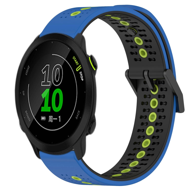 For Garmin Forerunner 158 20mm Tricolor Breathable Silicone Watch Band