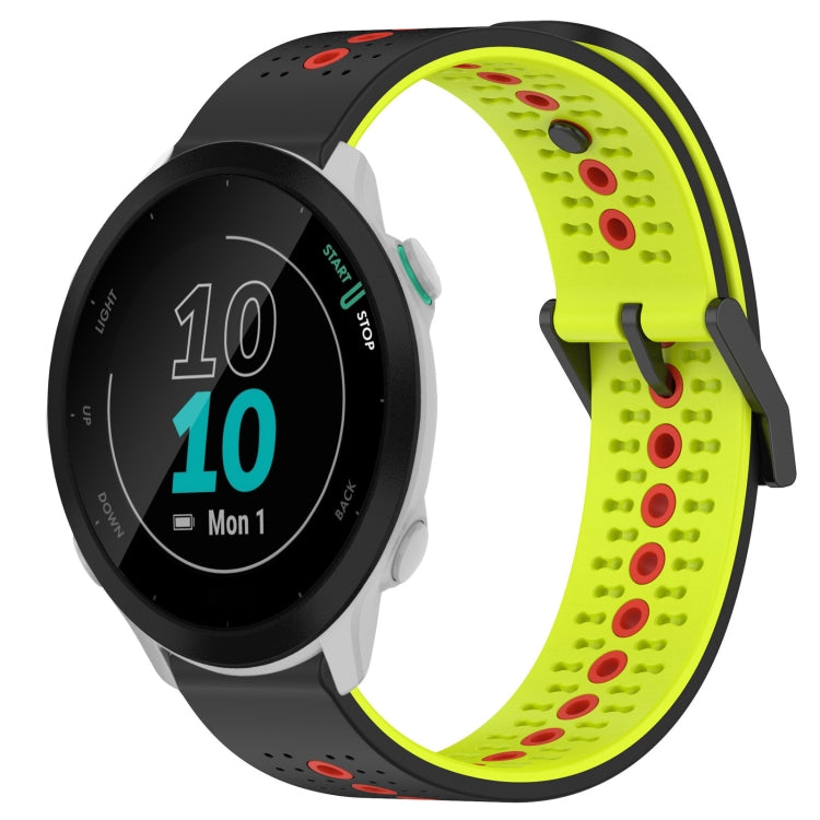 For Garmin Forerunner 55 20mm Tricolor Breathable Silicone Watch Band