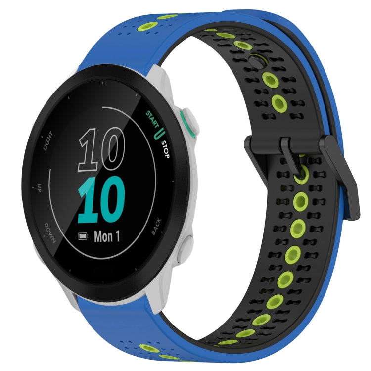 For Garmin Forerunner 55 20mm Tricolor Breathable Silicone Watch Band