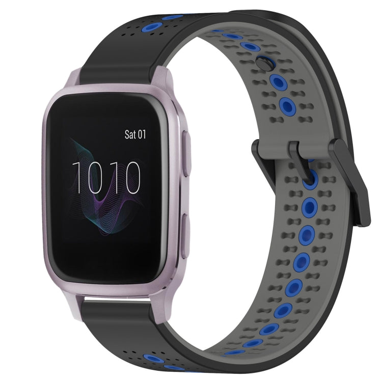 For Garmin Venu SQ 20mm Tricolor Breathable Silicone Watch Band
