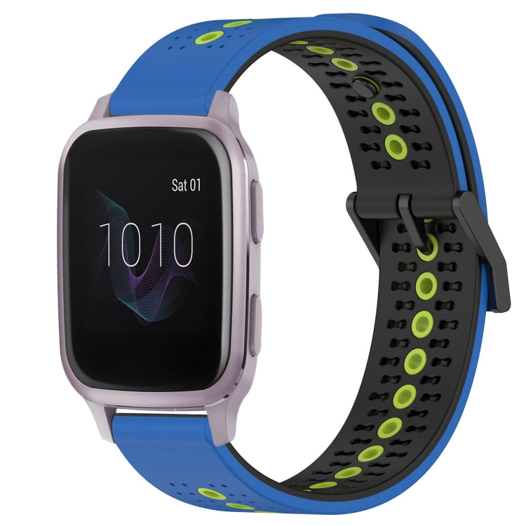 For Garmin Venu SQ 20mm Tricolor Breathable Silicone Watch Band