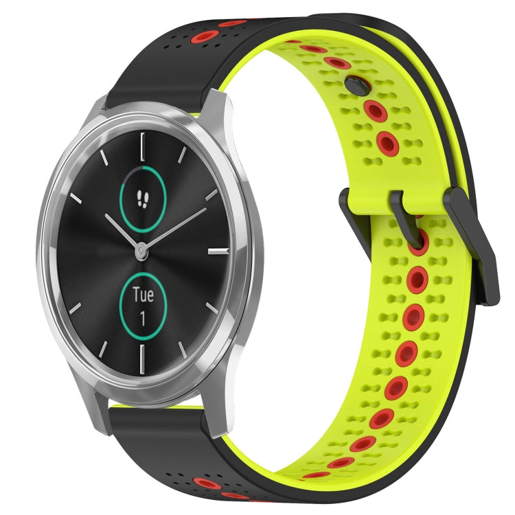 For Garminmove Luxe 20mm Tricolor Breathable Silicone Watch Band