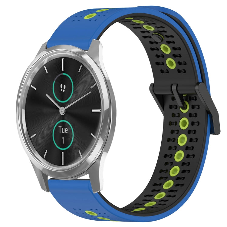 For Garminmove Luxe 20mm Tricolor Breathable Silicone Watch Band