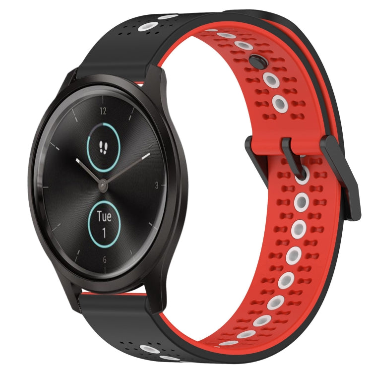 For Garmin Garminmove Style 20mm Tricolor Breathable Silicone Watch Band