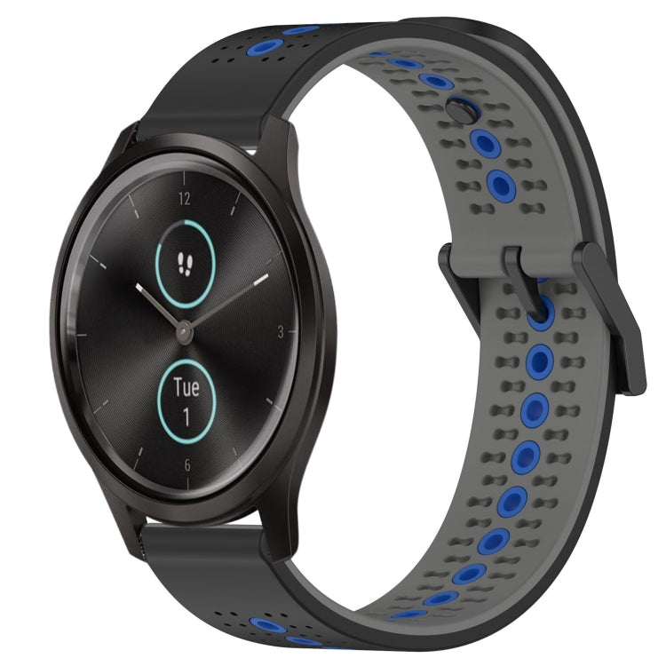 For Garmin Garminmove Style 20mm Tricolor Breathable Silicone Watch Band