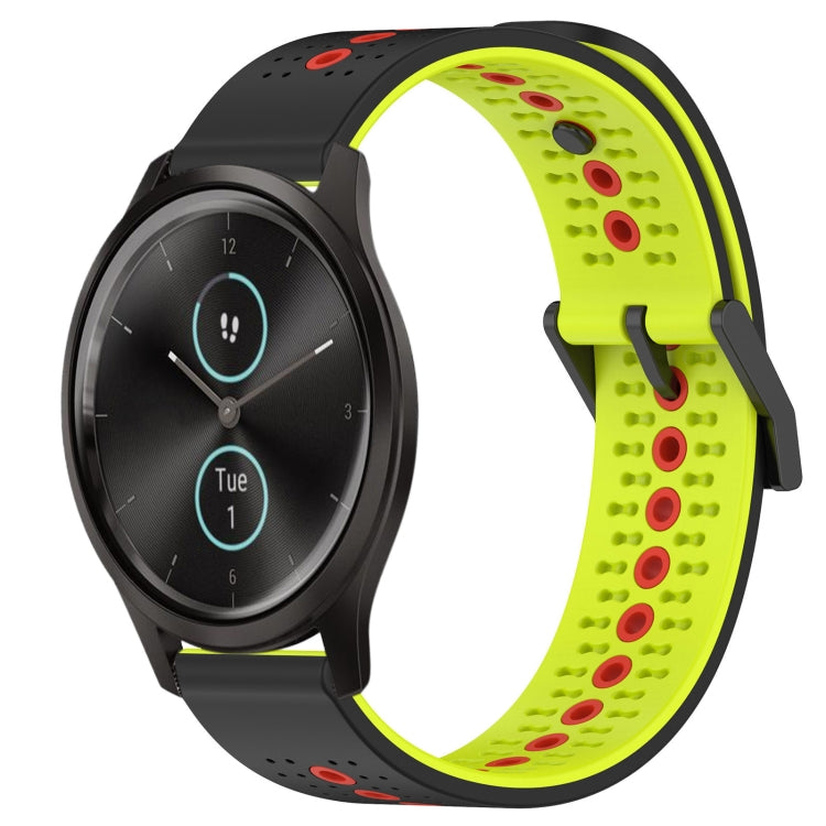 For Garmin Garminmove Style 20mm Tricolor Breathable Silicone Watch Band