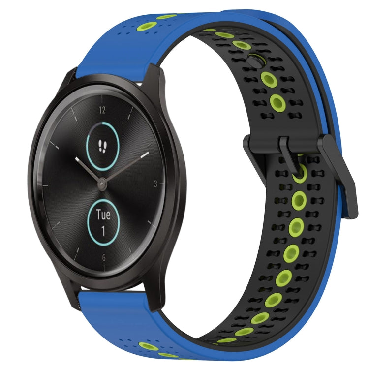 For Garmin Garminmove Style 20mm Tricolor Breathable Silicone Watch Band