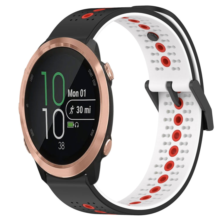For Garmin Forerunner 645 Music 20mm Tricolor Breathable Silicone Watch Band
