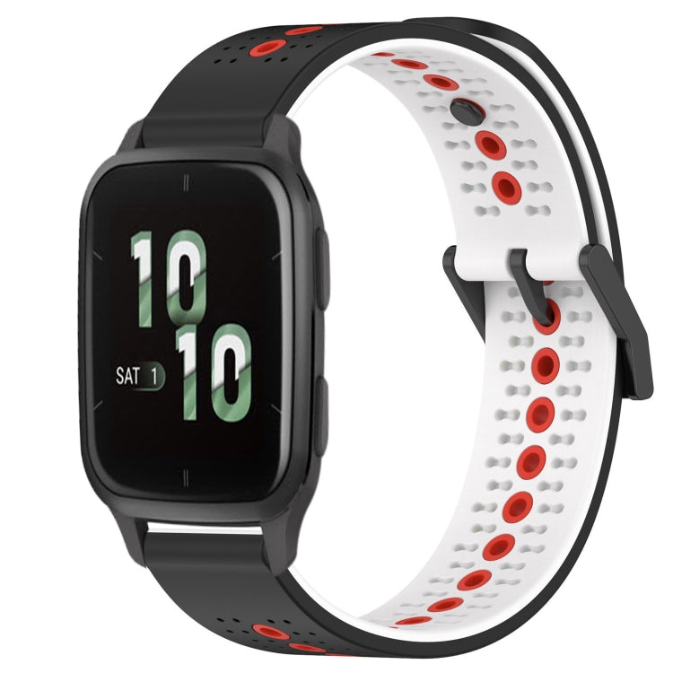 For Garmin Forerunner Sq2 20mm Tricolor Breathable Silicone Watch Band