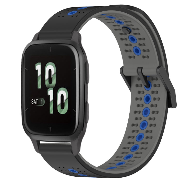 For Garmin Forerunner Sq2 20mm Tricolor Breathable Silicone Watch Band