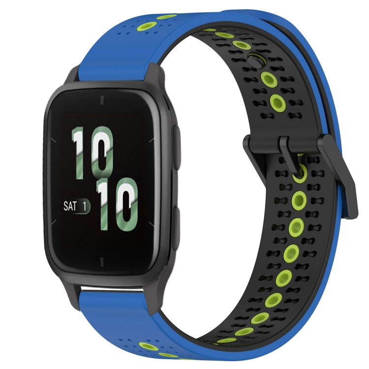 For Garmin Forerunner Sq2 20mm Tricolor Breathable Silicone Watch Band