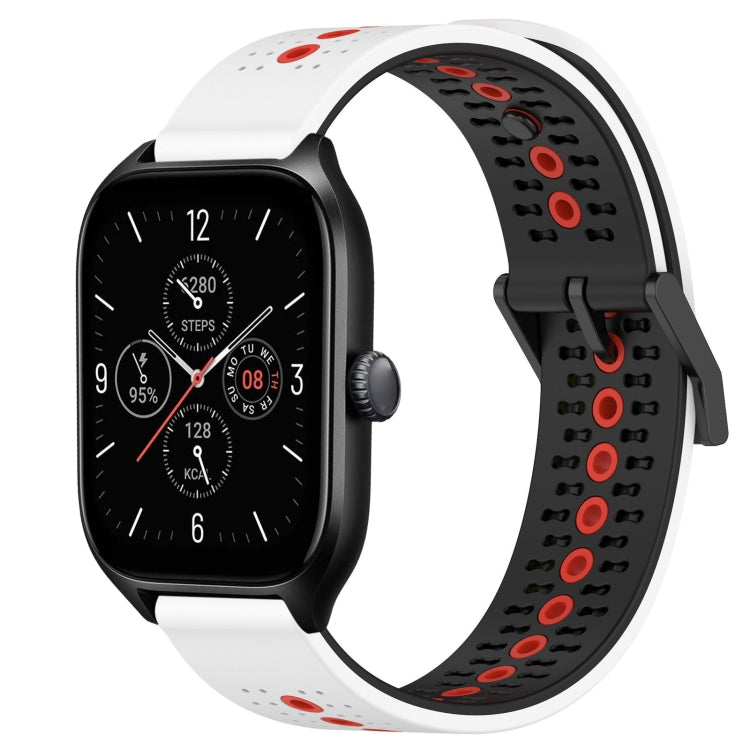 For Amazfit GTS 4 20mm Tricolor Breathable Silicone Watch Band