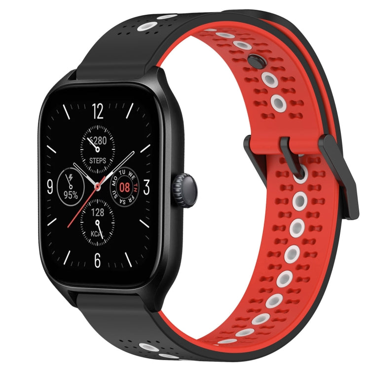 For Amazfit GTS 4 20mm Tricolor Breathable Silicone Watch Band