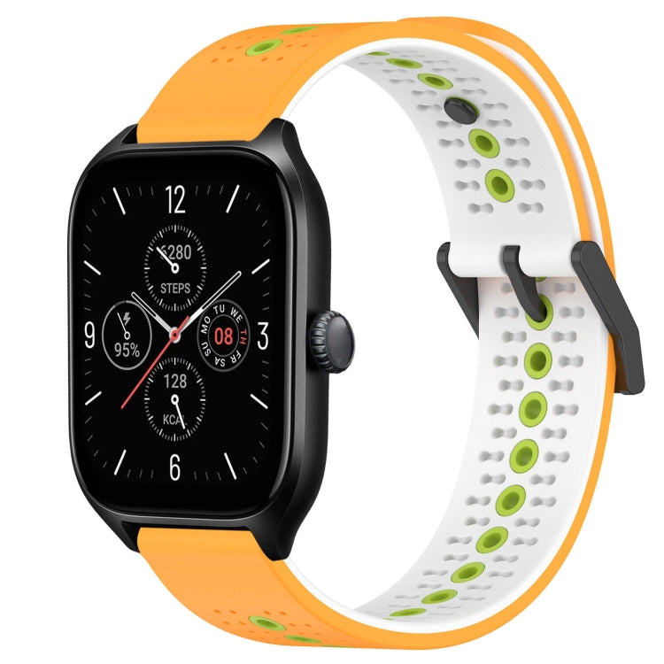 For Amazfit GTS 4 20mm Tricolor Breathable Silicone Watch Band