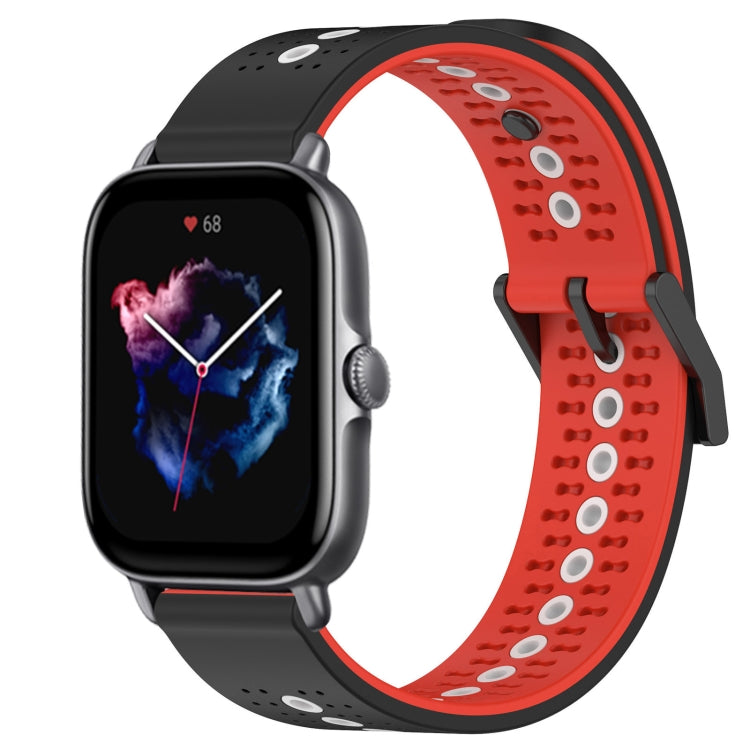 For Amazfit GTS 3 20mm Tricolor Breathable Silicone Watch Band