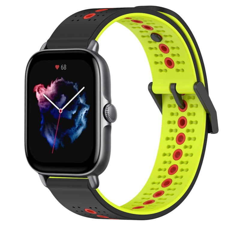 For Amazfit GTS 3 20mm Tricolor Breathable Silicone Watch Band