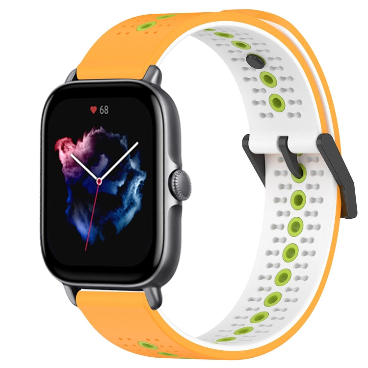 For Amazfit GTS 3 20mm Tricolor Breathable Silicone Watch Band
