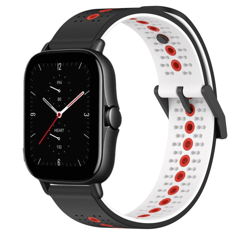 For Amazfit GTS 2E 20mm Tricolor Breathable Silicone Watch Band