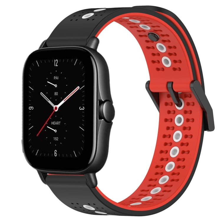 For Amazfit GTS 2E 20mm Tricolor Breathable Silicone Watch Band