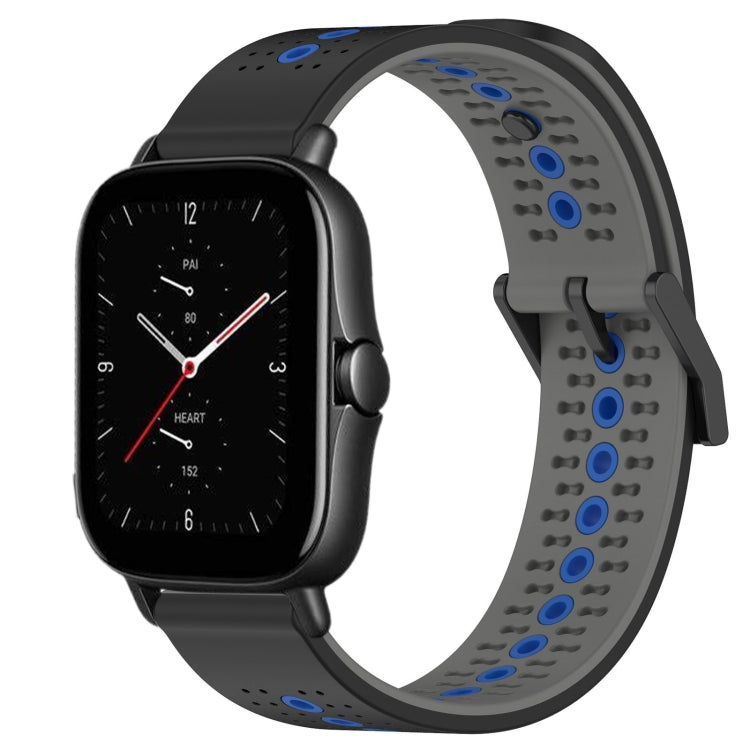 For Amazfit GTS 2E 20mm Tricolor Breathable Silicone Watch Band