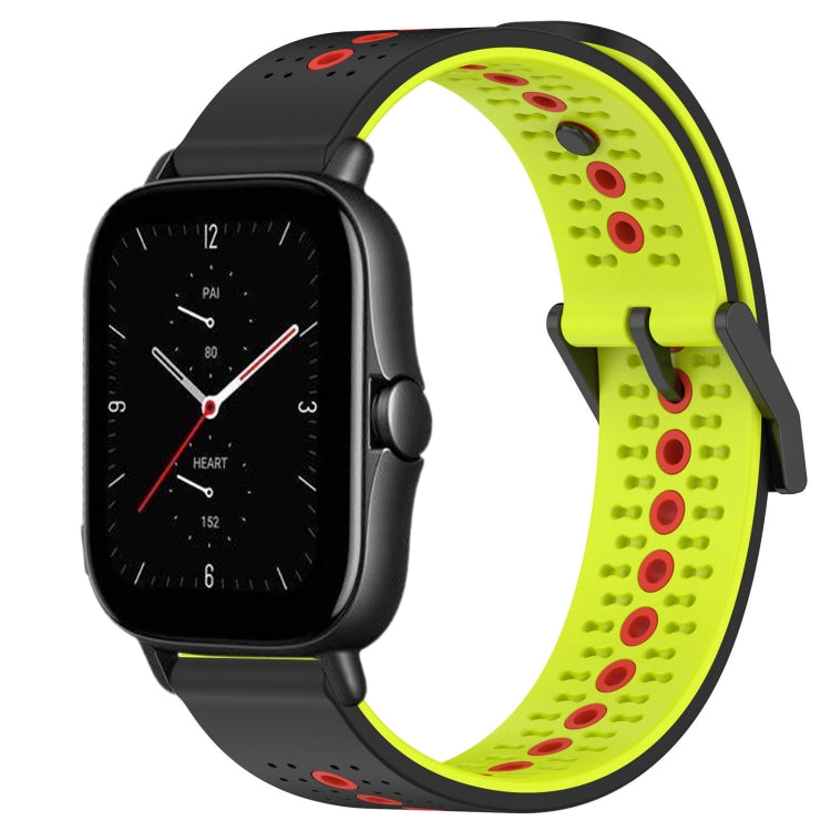 For Amazfit GTS 2E 20mm Tricolor Breathable Silicone Watch Band